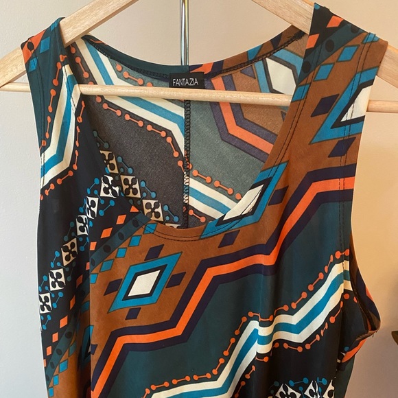 Bright Patterned Dress - Picture 4 of 4